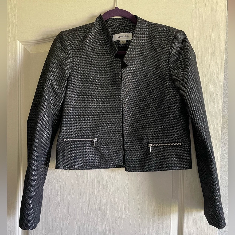 Calvin Klein Cropped Blazer - Picture 1 of 3